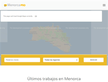 Tablet Screenshot of menorca.pro