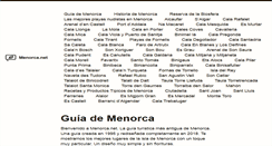 Desktop Screenshot of menorca.net