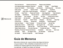 Tablet Screenshot of menorca.net