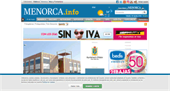 Desktop Screenshot of menorca.info