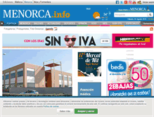 Tablet Screenshot of menorca.info