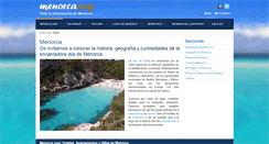 Desktop Screenshot of menorca.org