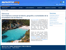 Tablet Screenshot of menorca.org