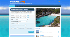 Desktop Screenshot of menorca.com
